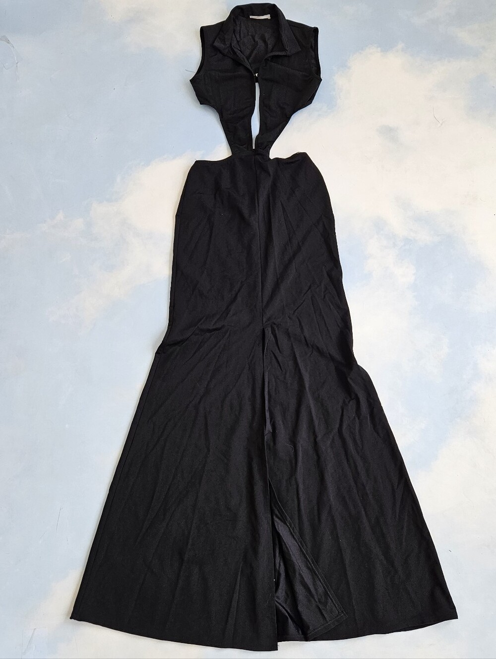 Black Cutout Maxi Dress Sexy Cutout Maxi Dress Cocktail Party Dress Coverup